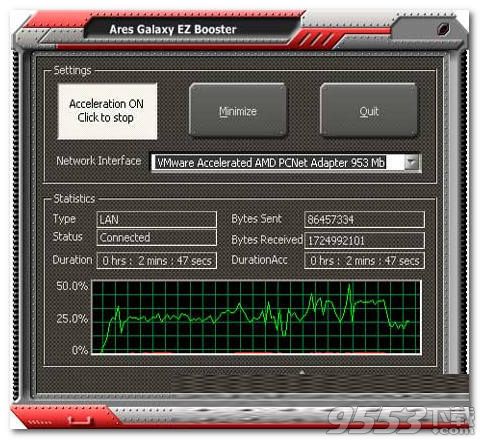 网络加速软件(Ares Galaxy EZ Booster)