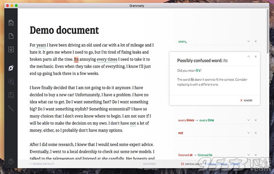 Grammarly for word for mac