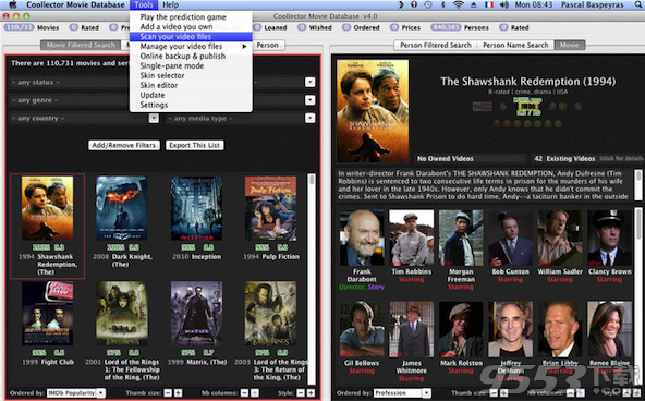 Coollector Movie Database for mac 