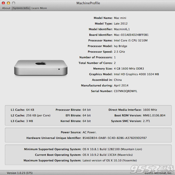 MachineProfile for mac 