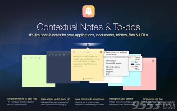 Ghostnote for mac(桌面便签软件)