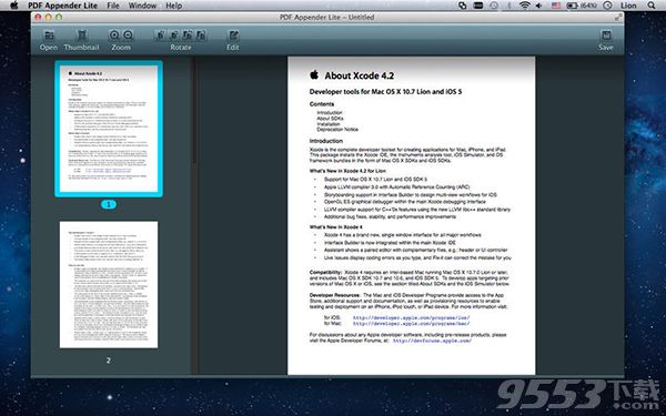 PDF Appender Mac版 
