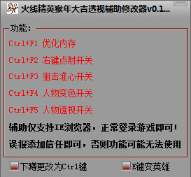 火线精英猴年大吉透视辅助修改器