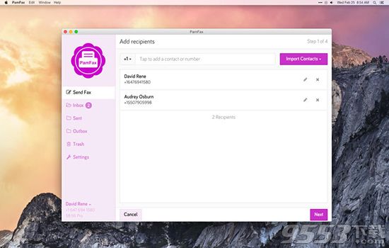 PamFax Mac版 