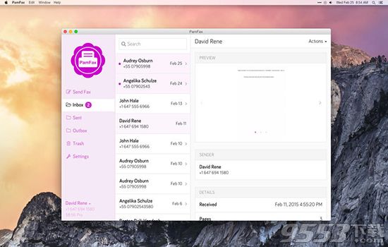 PamFax Mac版 