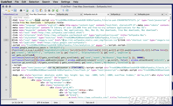 CudaText Mac版(代码编辑器)