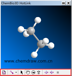 一键查看ChemDraw窗口中的立体效果