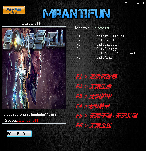 弹片修改器六项1.0MrAntiFun版