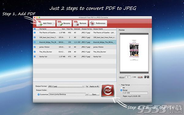 PDF转JPEG转换器Mac版 