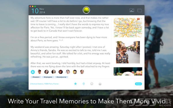 Travel Journal for Mac 