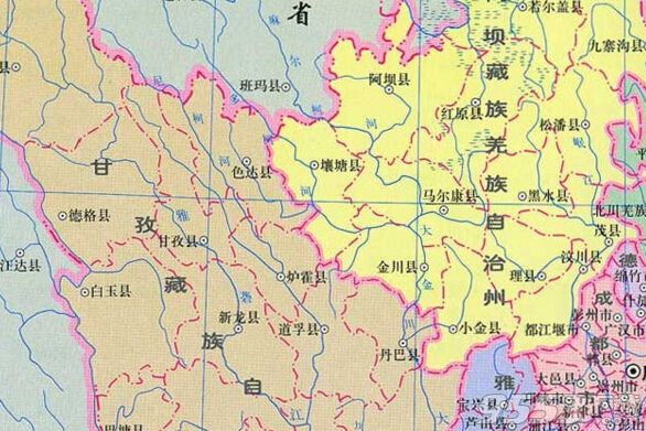 四川地图全图