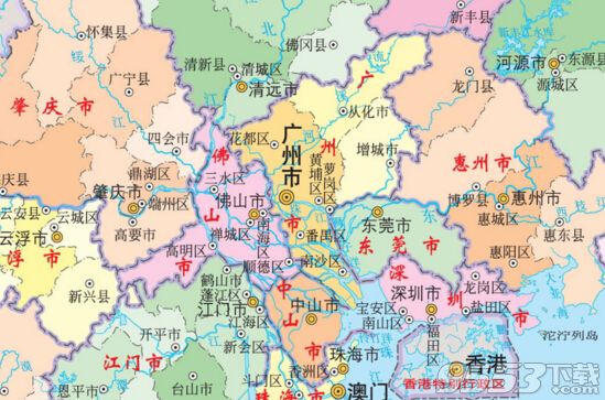 广州市地图 高清版图片