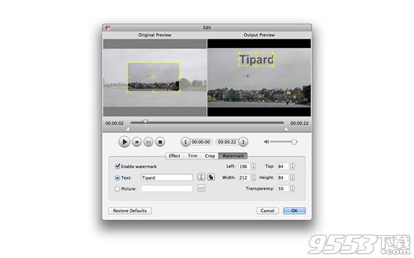 Tipard Video Converter Mac版 