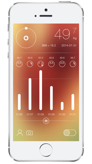 瘦身体重记iPhone版v1.0_体重记录app图4