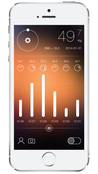瘦身体重记iPhone版v1.0_体重记录app图2