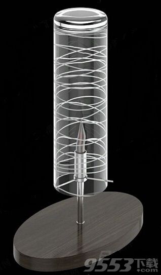 玻璃钢丝环绕台灯 3d模型