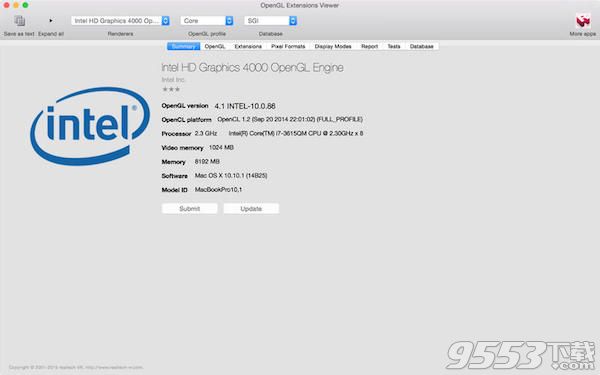 opengl extensions viewer for mac 
