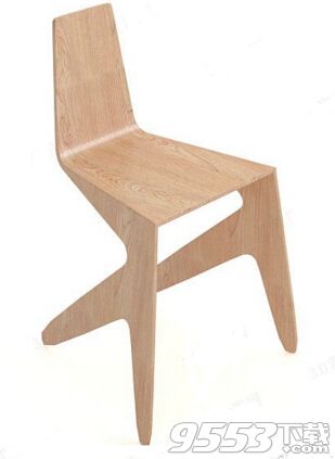 木质咖啡椅 3d模型