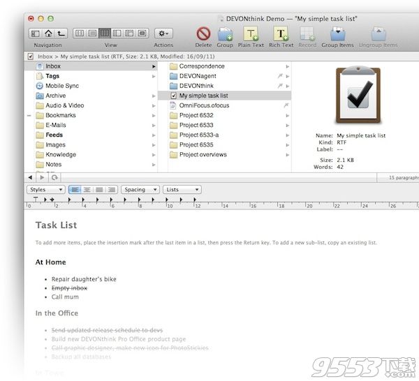 DEVONthink Pro for mac(文件管理软件)