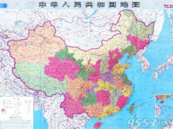 中国地图2016全图高清版_中国地图高清版大图_中国地图 高清版下载 - 9553下载