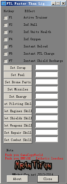 超越光速修改器十七项 1.5.13 MrAntiFun版