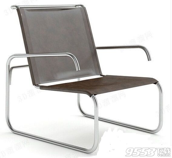 金属扶手椅 3d模型