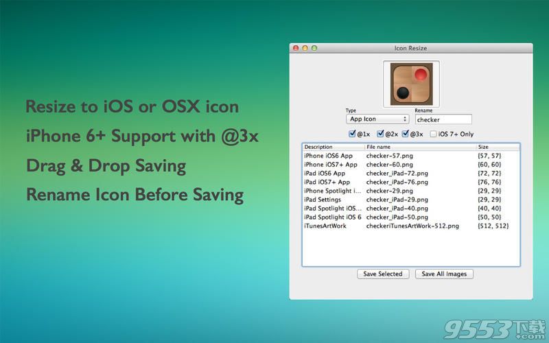 Icon Resize for mac 