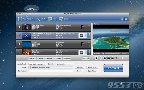 AnyMP4 MOD Converter Mac版