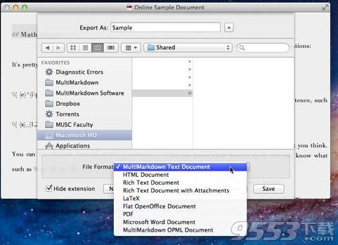 MultiMarkdown Composer 2 for Mac