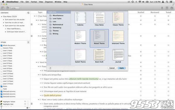 omnioutliner pro 4 for mac