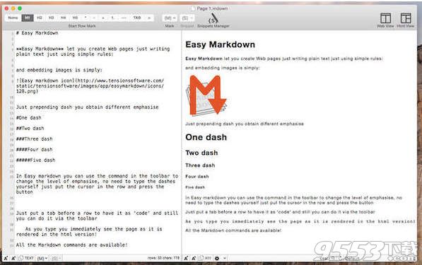 Easy Markdown for mac 