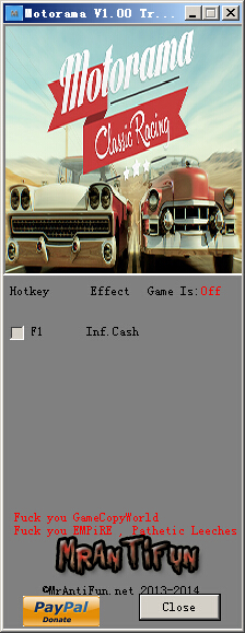 摩托越野赛无限金钱修改器1.0 MrAntiFun版