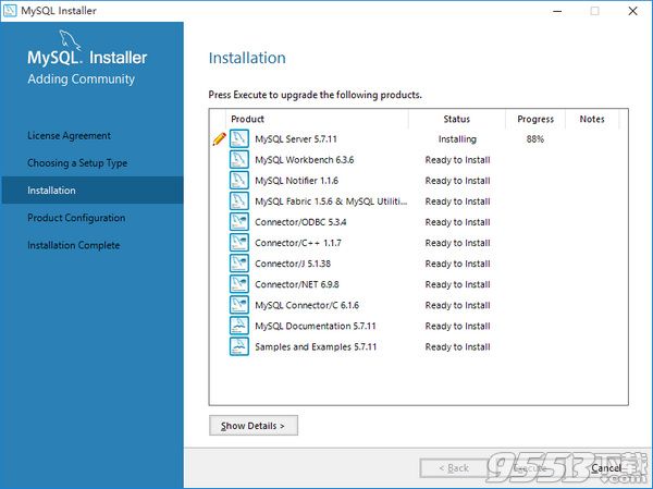 Mysql 5.7.11