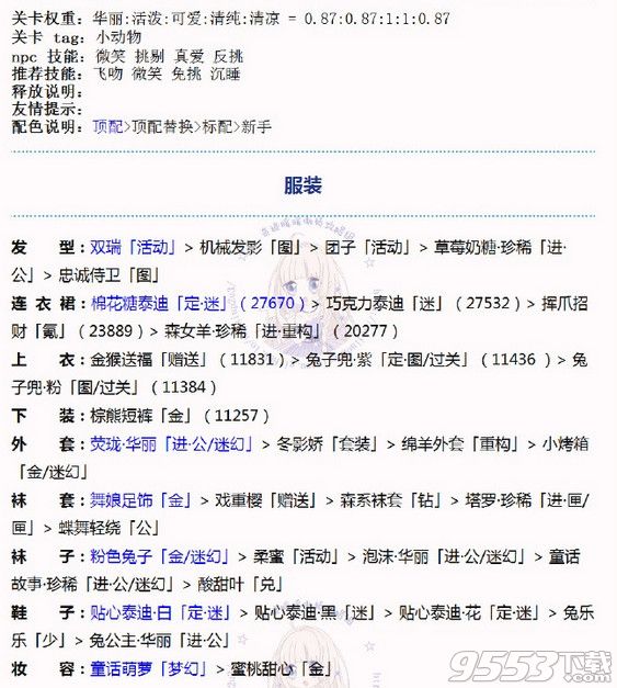 奇迹暖暖联盟委托4-1动物的灵感高分攻略  联盟委托第4章4-1怎么搭