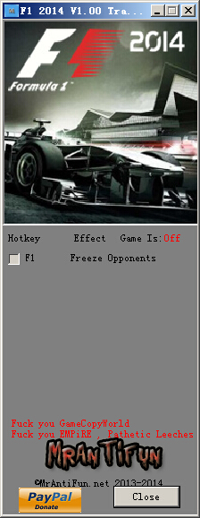 F1 2014冻结对手修改器1.0