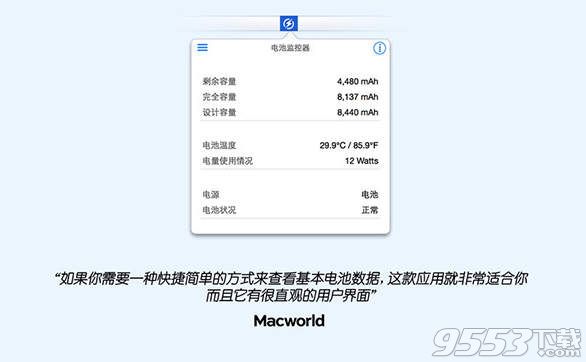 电池监控器Mac版 