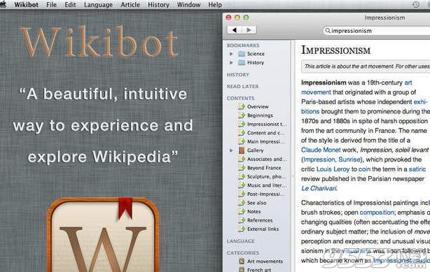 维基百科Wikibot for Mac 