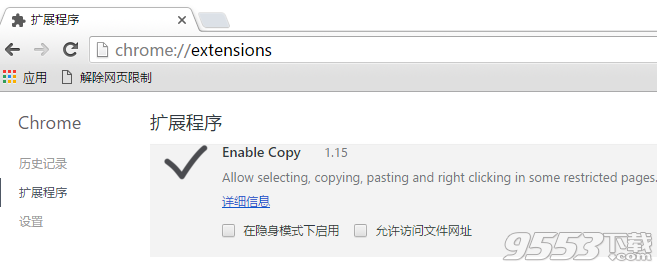 Enable Copy插件