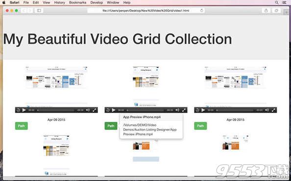 Responsive Video Grid Mac版