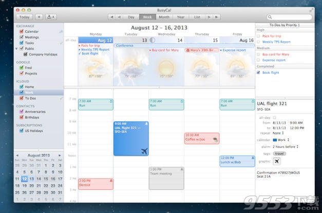 桌面日历BusyCal2 Mac版 