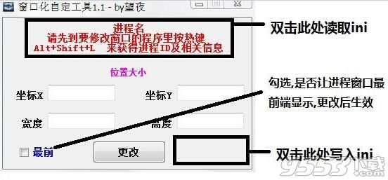 自定义窗口化工具