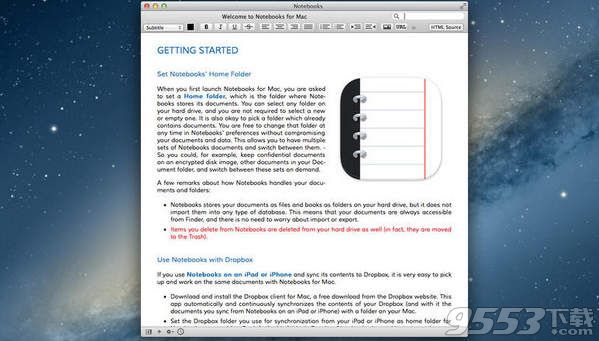 Notebooks Mac版(文档编辑软件)