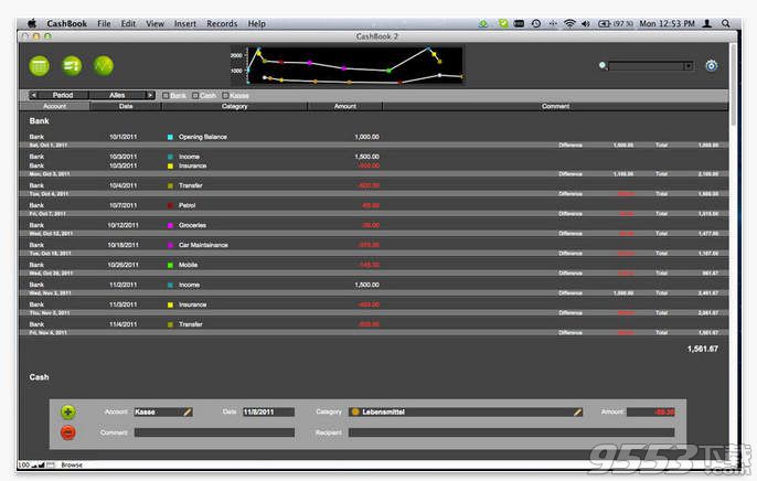 CashBook Mac版(投资理财软件)
