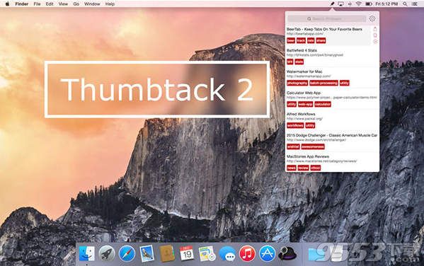 Thumbtack for Mac(书签工具)