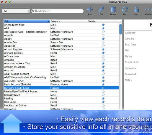 Passwords Plus for Mac(密码管理软件)