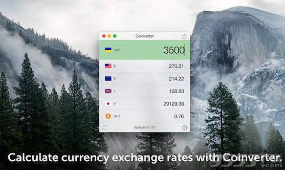 汇率换算器Coinverter for Mac 