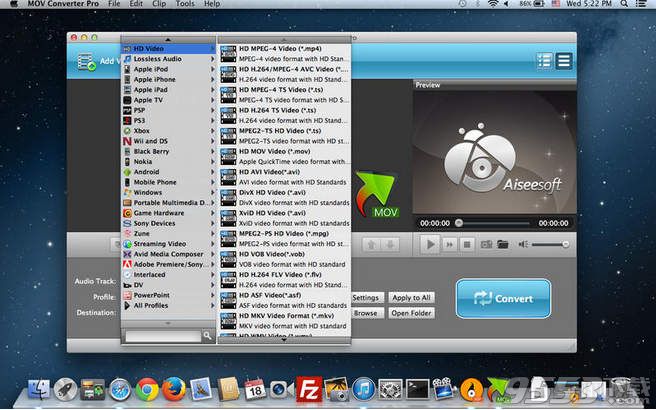 視頻格式轉(zhuǎn)換MOV Converter Pro for Mac