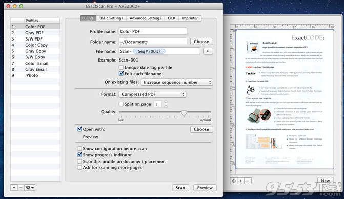 文件扫描工具ExactScan pro for Mac