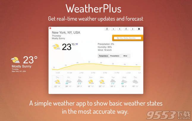 WeatherPlus Mac版(天氣預(yù)報軟件)