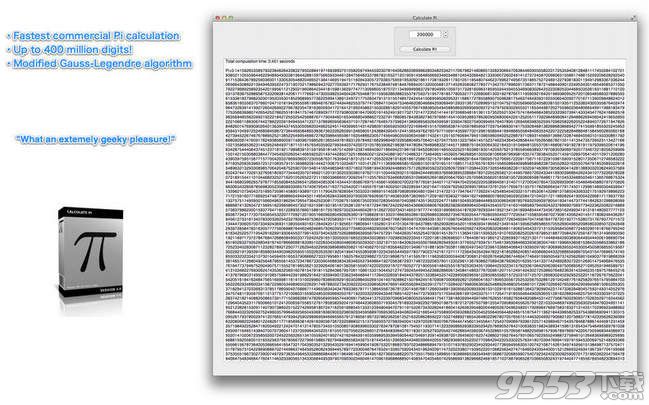 Calculate Pi Mac版(圆周率计算器)